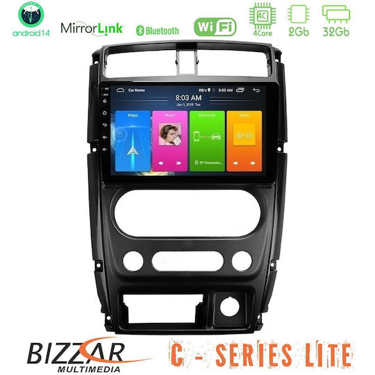 Sistem Audio Auto pentru Suzuki Jimny 2007-2017 (Bluetooth/USB/AUX/WiFi/GPS/Apple-Carplay/Android-Auto) cu Ecran Tactil 9"