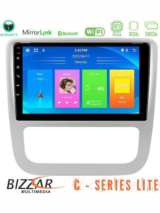 Bizzar Ηχοσύστημα Αυτοκινήτου για Volkswagen Scirocco / Eos 2008-2014 (Bluetooth/USB/AUX/WiFi/GPS/Apple-Carplay/Android-Auto) με Οθόνη Αφής 9"