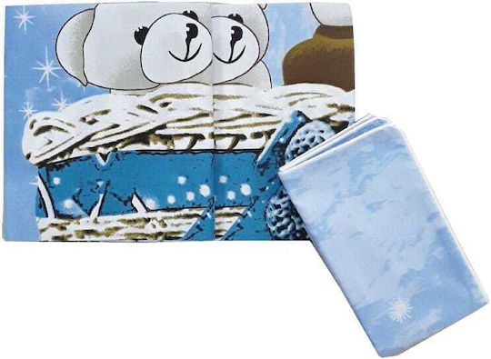 Beboulino Dreams Baby Sheets Set Crib Cotton Blue 105x170cm 2pcs