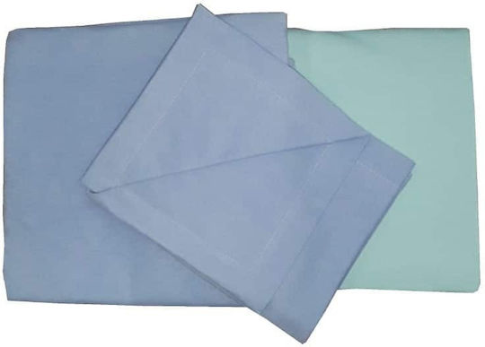 Beboulino Baby Sheets Set Crib Flannel Blue 100x180cm 3pcs