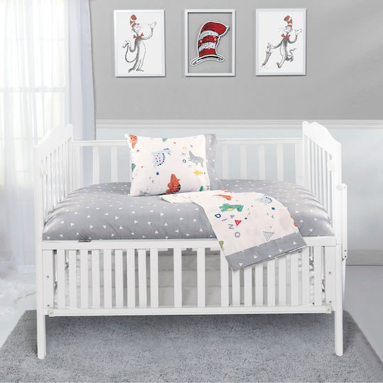 Beauty Home Art Комплект Бебешки Чаршафи За Количка Памучни с ластик Многоцветни 120x160бр 202100014