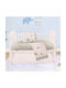 Beauty Home Art Baby Sheets Set Crib Cotton Satin Fitted Multicolored 70x140cm 3pcs