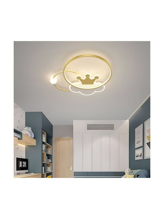 Alista Home Plafonieră de Tavan Aurie cu LED Integrat și Telecomandă