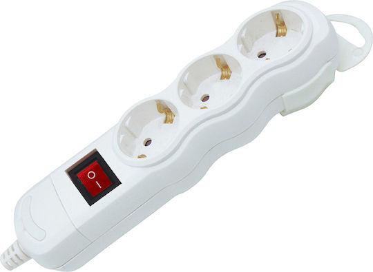 KCG03MK Power Strip with Surge Protection 3 Positions with Switch without Cable 5pcs