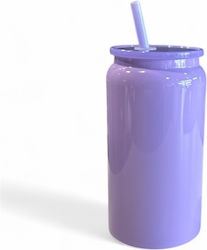 Dream House Glass Thermos Bottle 480ml Purple
