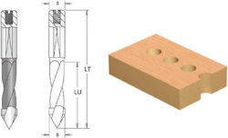 Cms Drill Bit Through Holes Flattened Cylindrical Shank Adjustment Screw D5x35x70 Z2