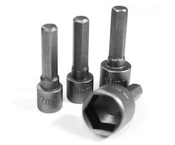 Set Biți Cu Cap Hexagonal 7 8 10 13 Mm 1/4 38 Mm 4 Bucăți