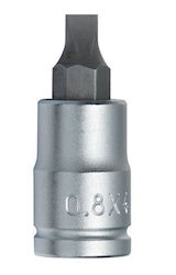 7187sl-1/4'' 1/4'' Socket Head 0.8x4.0 Flat Screwdriver Profile Kronus