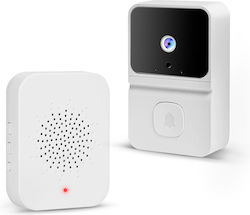 Смарт Комплект За Видеодомофон Wi-Fi Батерия HD Бял Смарт Комплект За Видеодомофон Wi-Fi Батерия HD Бял