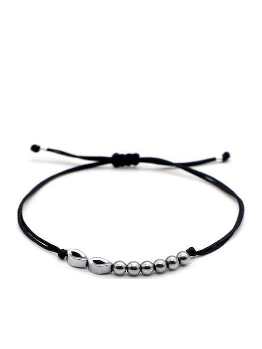 Bracelet Lucky Charm Eyes 26 Hematite Black