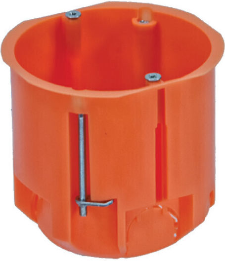 PAWBOL Elektrisches Gehäuse für Außenmontage Verzweigung für Gipskarton IP30 in Orange Farbe