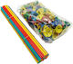 Set 100 Bețe Pentru Baloane Rozete Suporturi Flippy Din Plastic Ușor De Instalată Reutilizabil Aniversare Nuntă Zi De Naștere Decorare 40 Cm Multicolor