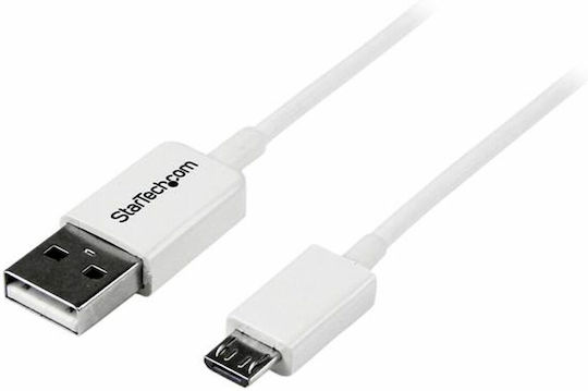 StarTech Regulär USB 2.0 auf Micro-USB-Kabel Weiß 2m (USBPAUB2MW) 1Stück