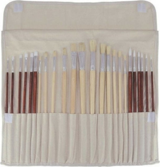 Artmate Σετ Πινέλα Ζωγραφικής No4 / No10 / No12 / No2 / No6 / No8 25τμχ