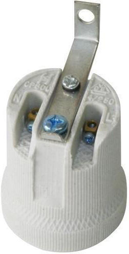 Elvhx Power Socket with Socket E27 in White color Set 1pcs 2937