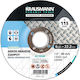 Krausmann Grinding Disc Metal 180mm Set 5pcs
