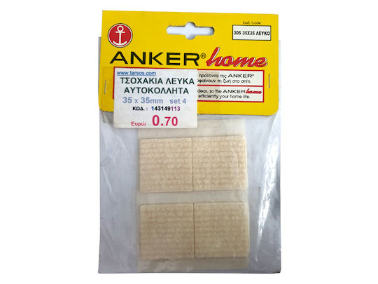Möbelsocken Rechteckige mit Aufkleber 35x35mm 1Stück 293149113
