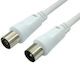 Lancom Καλώδιο Κεραίας Coax male - Coax female Λευκό 1.5m (02.006.0105) 5τμχ