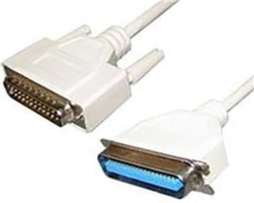Cable RS232 25-pin male to Parallel 36-pin male 10m (04.001.0163) 1pcs
