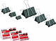 Foska Metallic Clips 19mm Black 12pcs