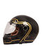 ByCity 90 Degrees Black Gold Κράνος Μηχανής Full Face ECE 22.06