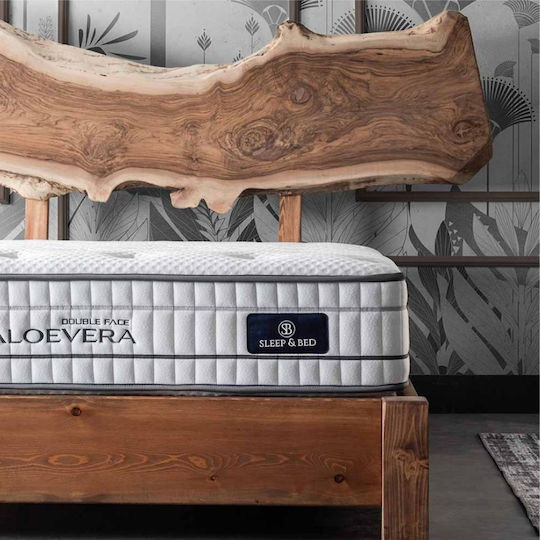 Como felt & wadding producers Aloevera Doubleface 30 Ημίδιπλο Ανατομικό Στρώμα 110x190cm με Ανεξάρτητα Ελατήρια