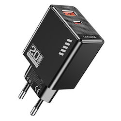 Kakusiga Зарядно без кабел с USB-A порт и USB-C...