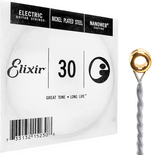 Elixir Nanoweb Μονή Χορδή Nickel Plated Steel Λαούτου 30" Ball End