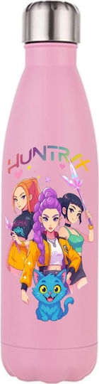 Sticlă Termos Kpop Demon Hunters 500ml Roz Mat Mat