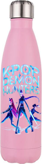 Photoretous Thermosflasche Kpop Demon Hunters 500ml Rosa Matt