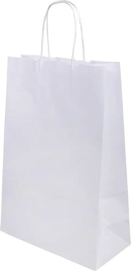 Mittelgroß Papier Tasche für Geschenke Weiß