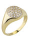 Kontopoulos Damen Chevalier Ring aus Gold 9K