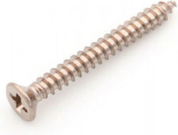 Humbucking Ring Screw Long Nickel Flat Head