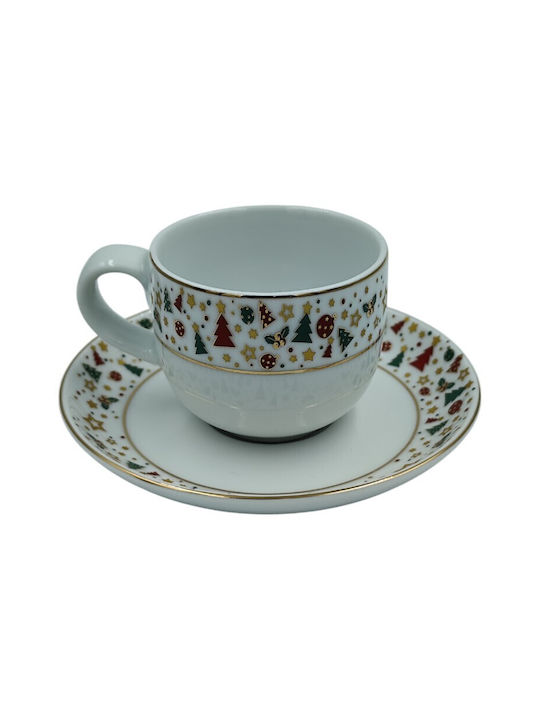 Christinholm Set Weihnachtliche Tassen Porzellan Braun Weihnachtliche Tassen Porzellan Braun 6Stück