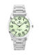 Perfect Men's Watch 34mm Battery with Silver Metal Bracelet