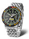 Vostok Europe Men's Watch Battery with Silver Metal Bracelet