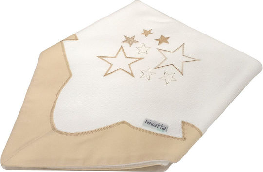 Ninetta Bebe Πάνα Αγκαλιάς Πικέ White Stars 90x90εκ.