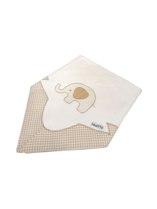 Ninetta Bebe Pique Swaddle Wrap Beige 90x90cm.