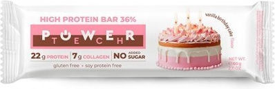 Powertech Μπάρα με 36% Πρωτεΐνη & Γεύση Βανίλια Birthday Cake 60gr
