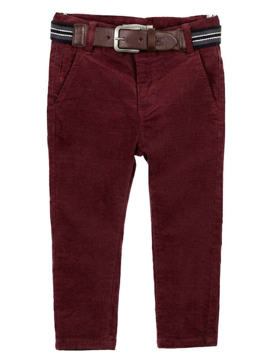 Set of Kids' Pants Burgundy