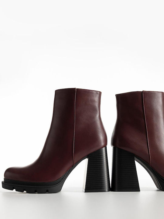 Bozikis Stiefeletten Damen Burgundisch