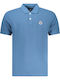 Polo Herrenbluse Kurzarm Blau