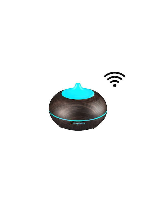 Vrising Lumini LED Dispozitiv de aromaterapie Ultrasonic cu temporizator Maro 400ml
