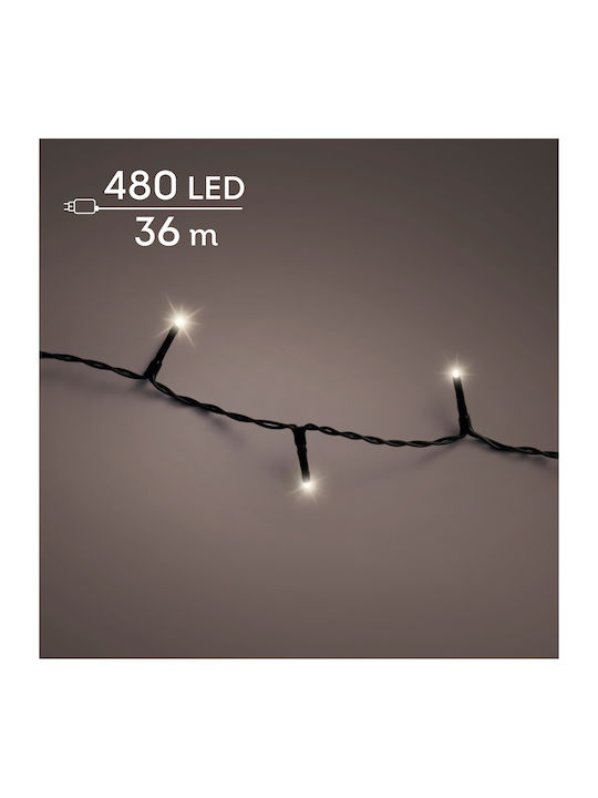 480 Lights LED 36m. Warm White in String 1pcs