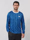 Long Sleeve Athletic Blouse Blue