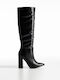 Damenstiefel mit hohem Absatz Schwarz