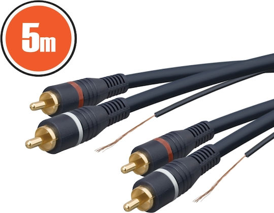 Rca Cable 2 X Rca Female 2 X Rca 5.0 M