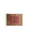 Rutschfest Teppich Rechteckig Synthetisch,Polyester/Cotton/Leather mit Fransen Red