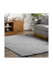 To megalo pazari Anti-slip Rug Rectangular Furry Gray