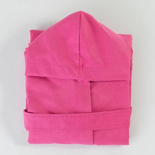 Borea Halat de Baie pentru Copii Fuchsia cu Glugă